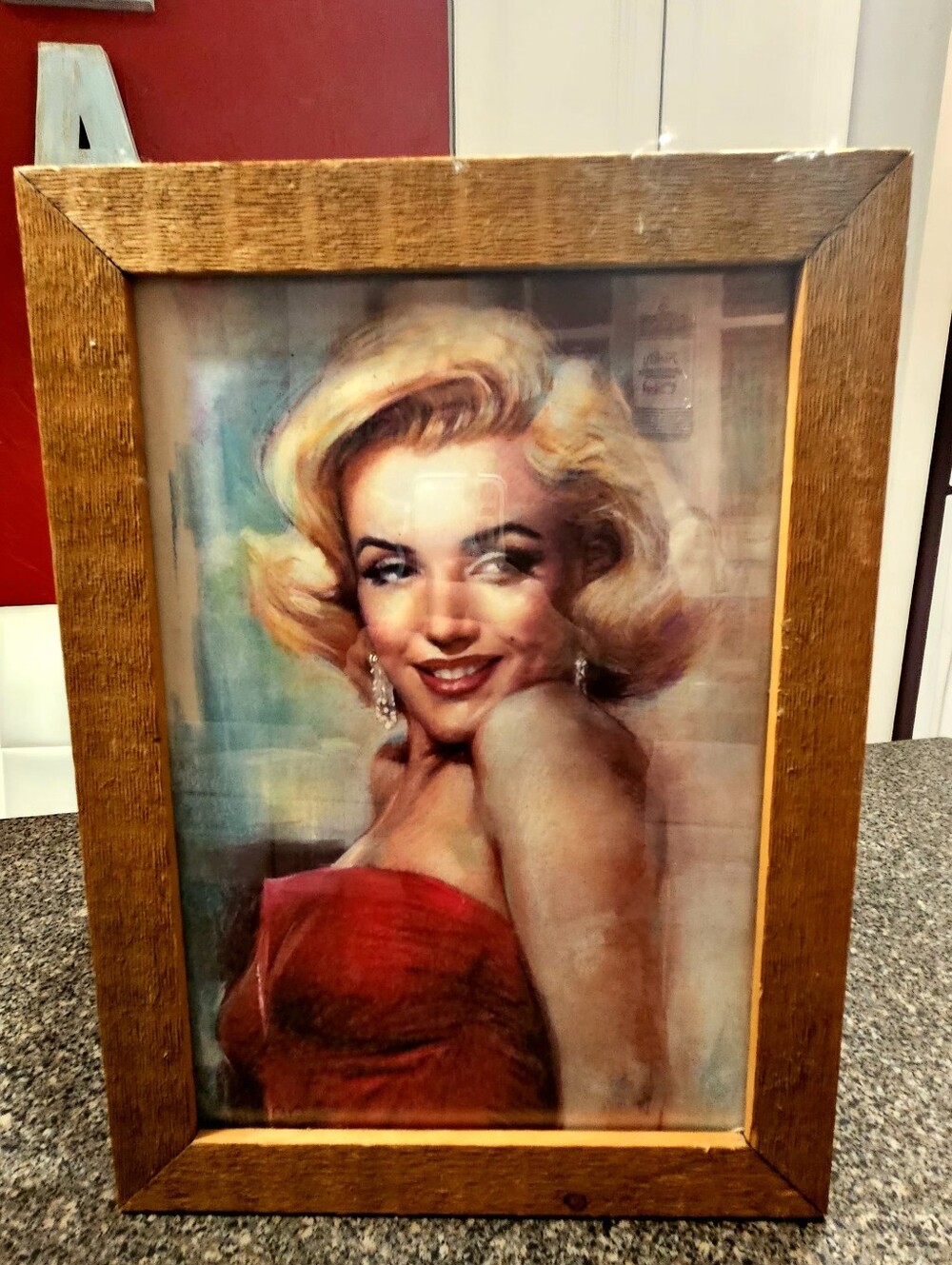 Framed Vintage Glamour Portrait/Marilyn Monroe